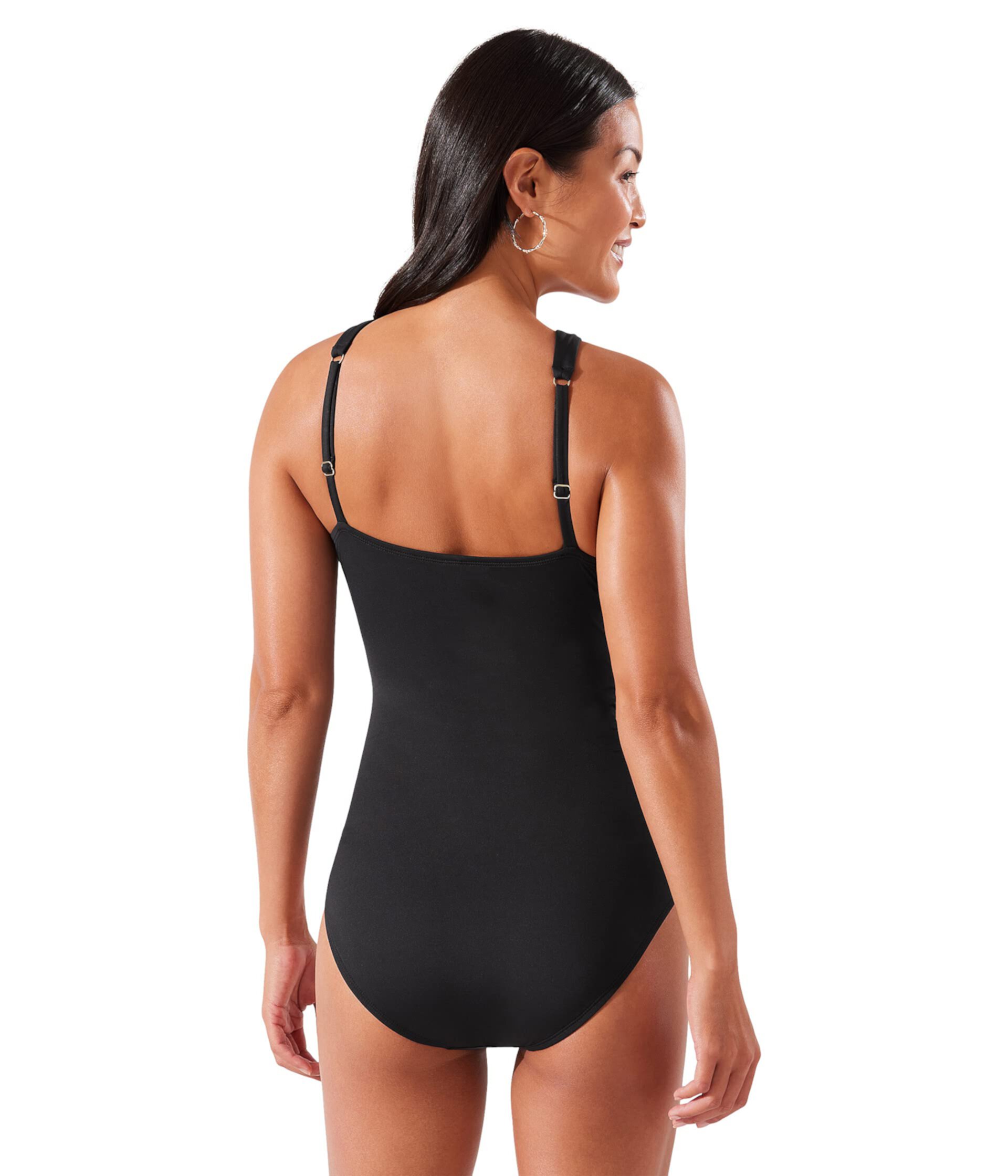 Tommy Bahama Los Angeles Dodgers Pearl Clara One-piece Swimsuit in Black