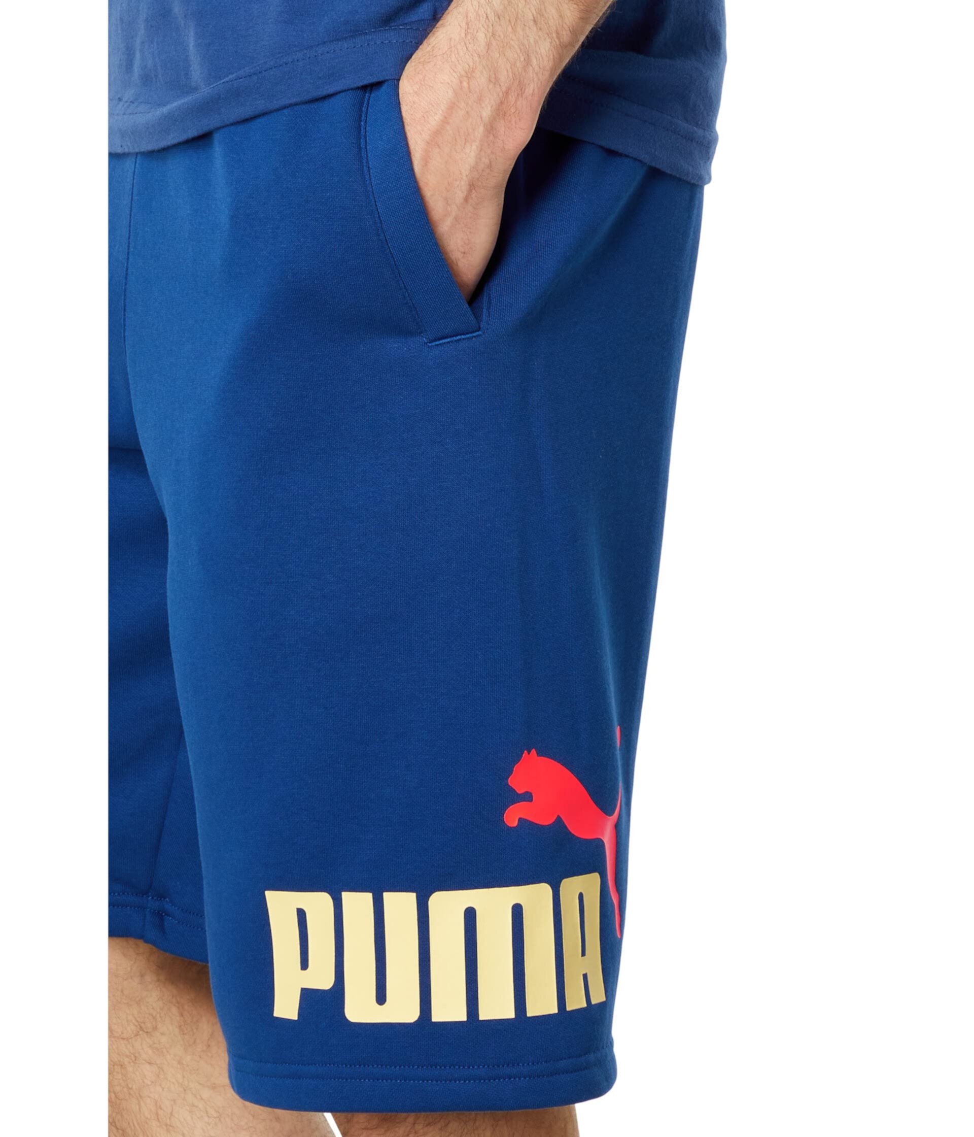 Шорты 10 дюймов с большим флисовым логотипом PUMA