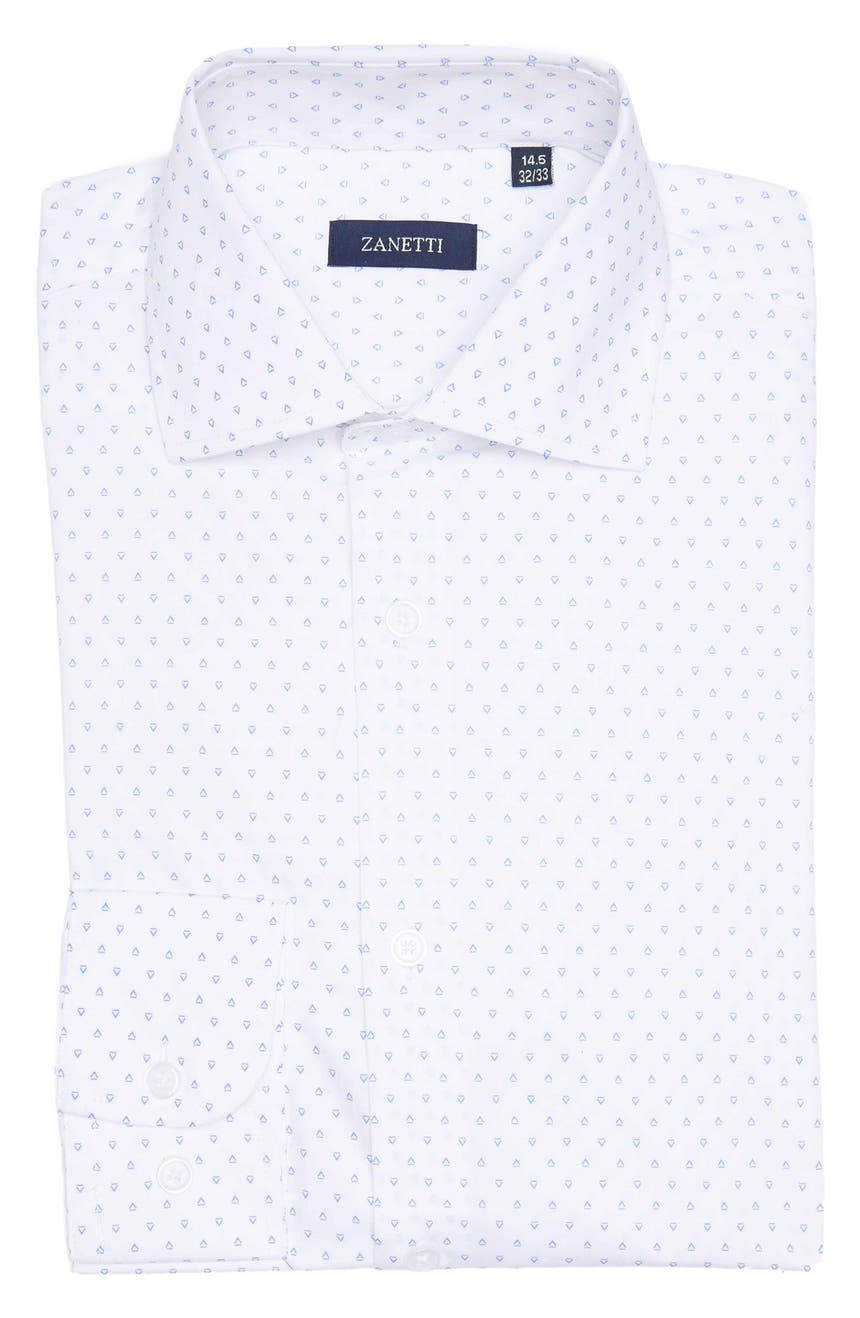 Тканая рубашка на пуговицах с принтом Modern Fit Zanetti