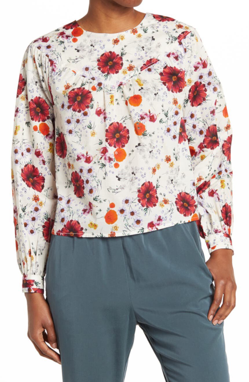 Блузка с длинным рукавом с цветочным принтом Willow Marine Layer