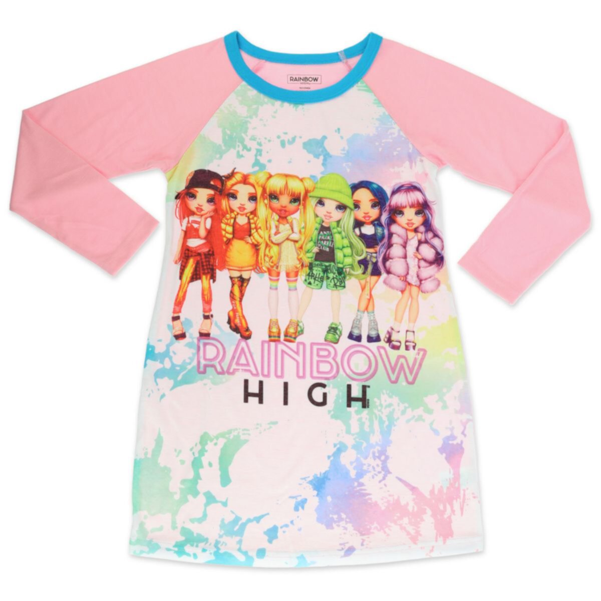 Девочки 4-12 лет, радужная ночная рубашка Licensed Character