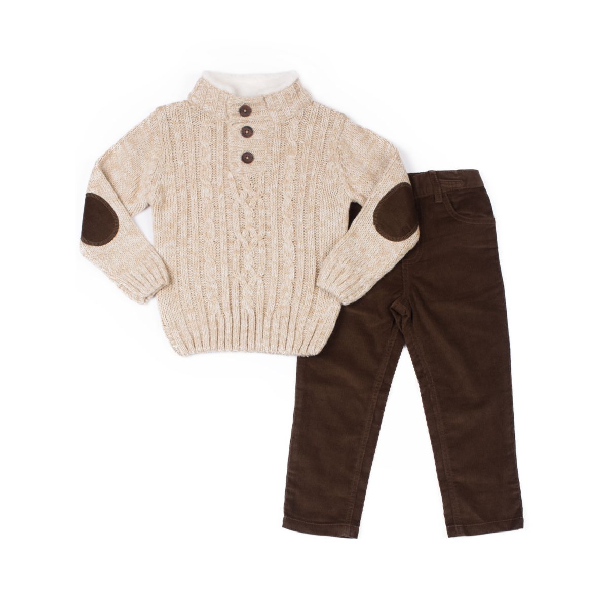 Комплект из вязаного свитера и вельветовых брюк для малышей и мальчиков Little Lad Little Lad
