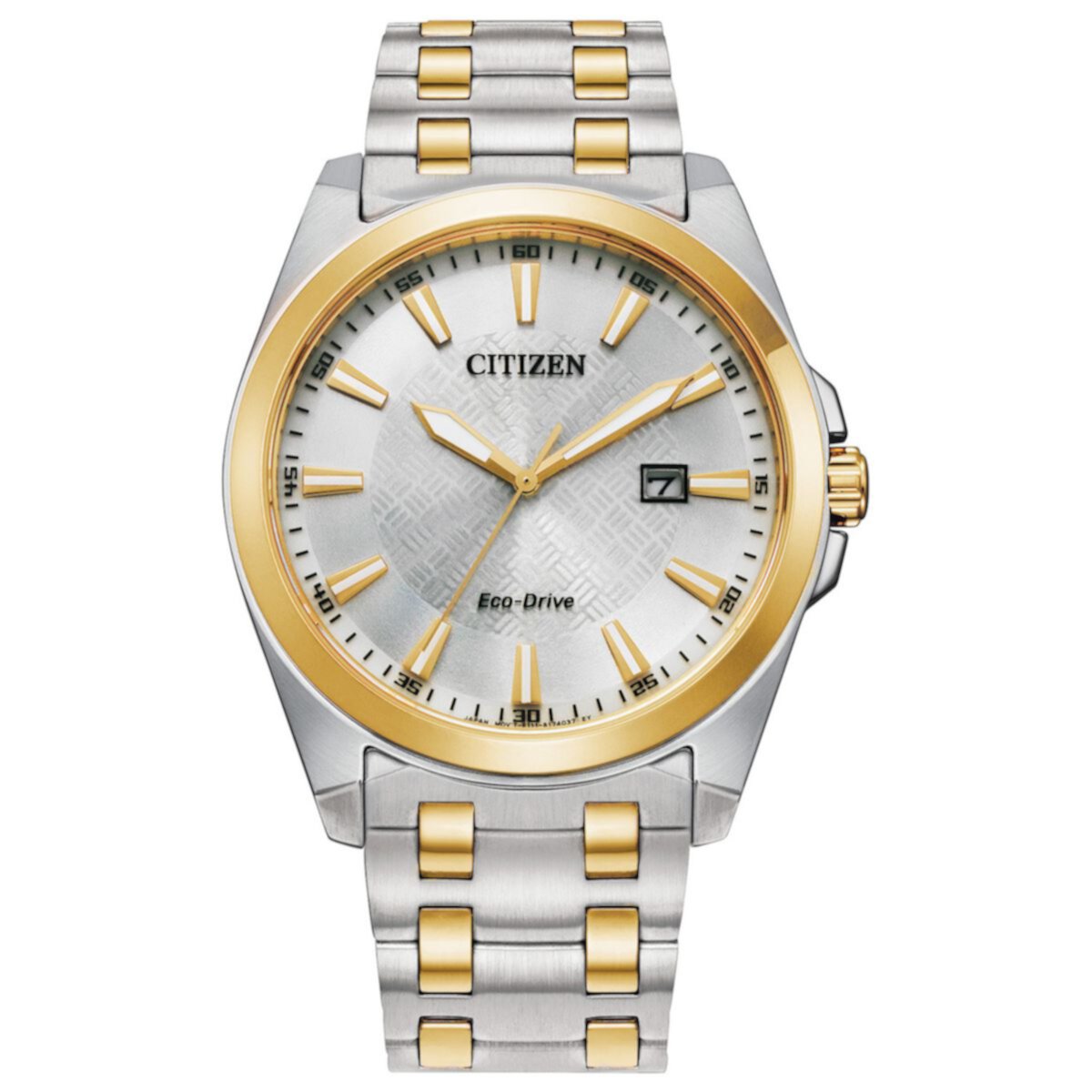Мужские часы Citizen Eco-Drive Corso с двухцветным браслетом из нержавеющей стали - BM7534-59A Citizen