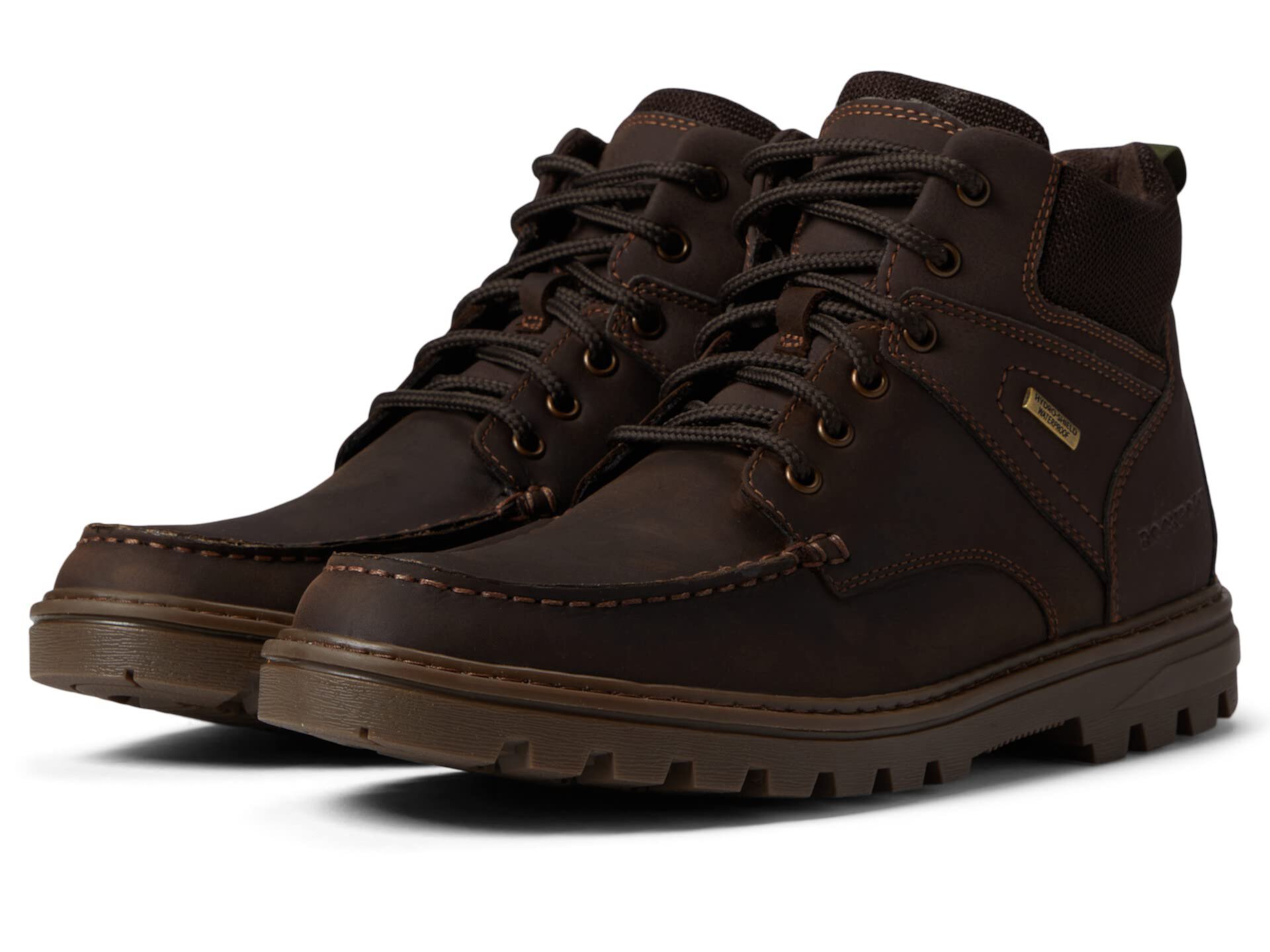 Rockport pattern moc hot sale toe waterproof boot