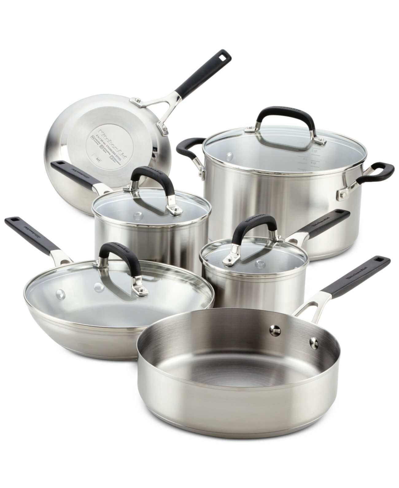 Kitchenaid посуда. Kukmara Stainless Steel Cookware Set 12 PCS. Kitchenaid тарелки. Kitchenaid миски.