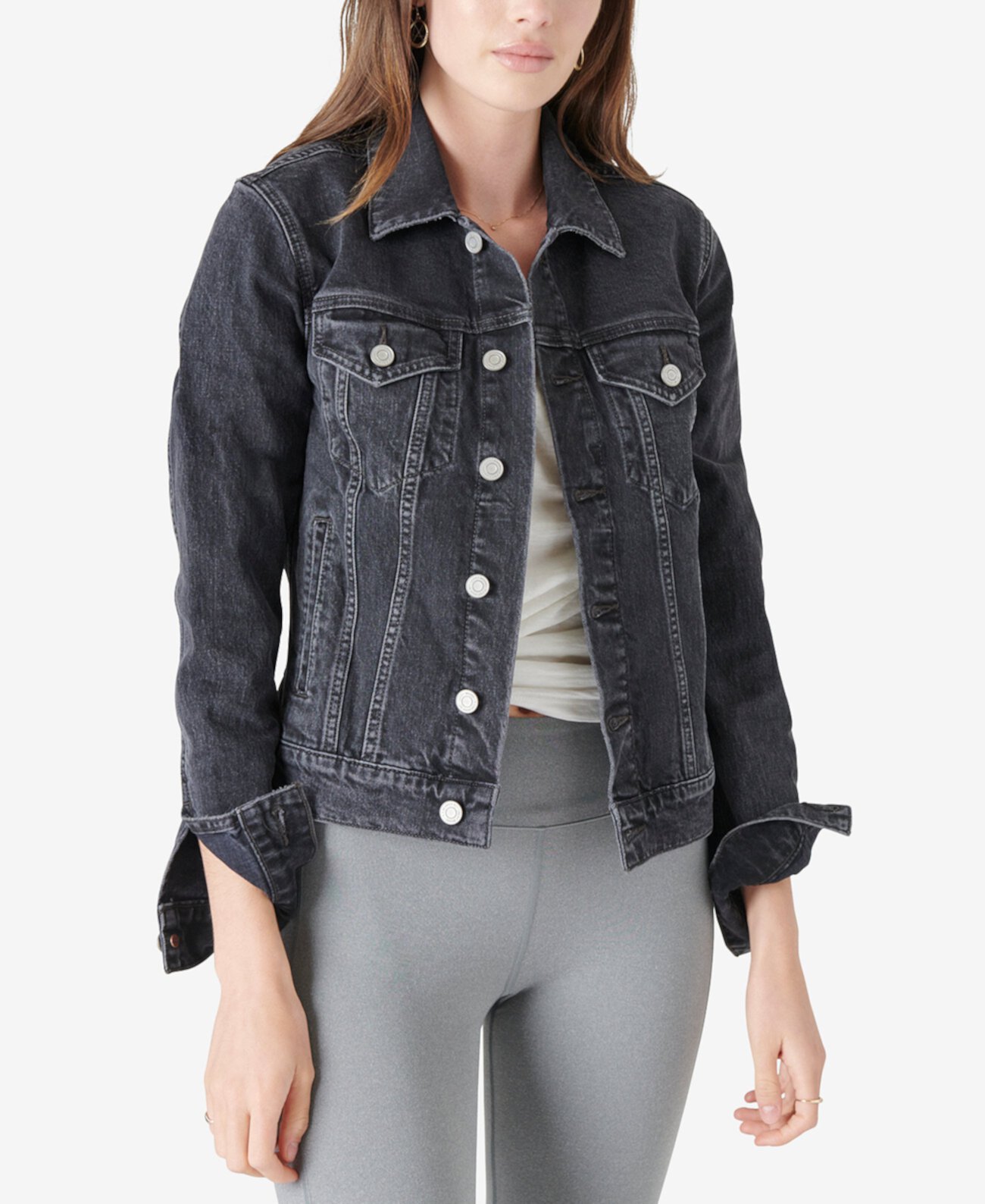 Женская Повседневная куртка Lucky Brand Tomboy Trucker Lucky Brand