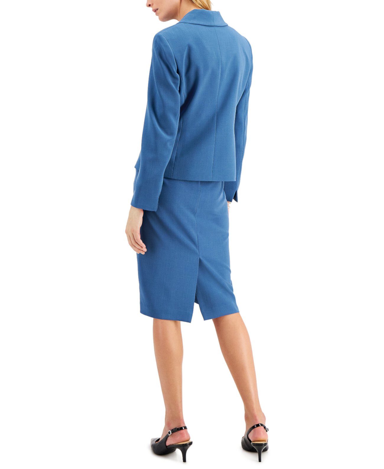 Костюм со швами и юбкой с воротником-шалью, обычные и миниатюрные размеры Le Suit