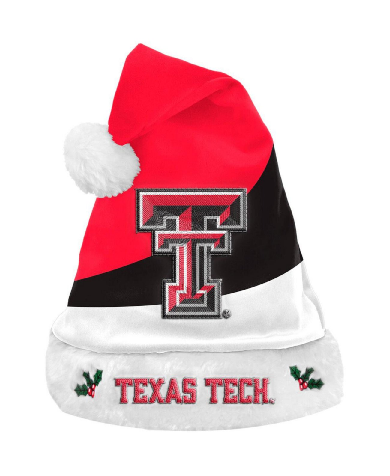 Шляпа Санты с цветными блоками Texas Tech Red Raiders FOCO