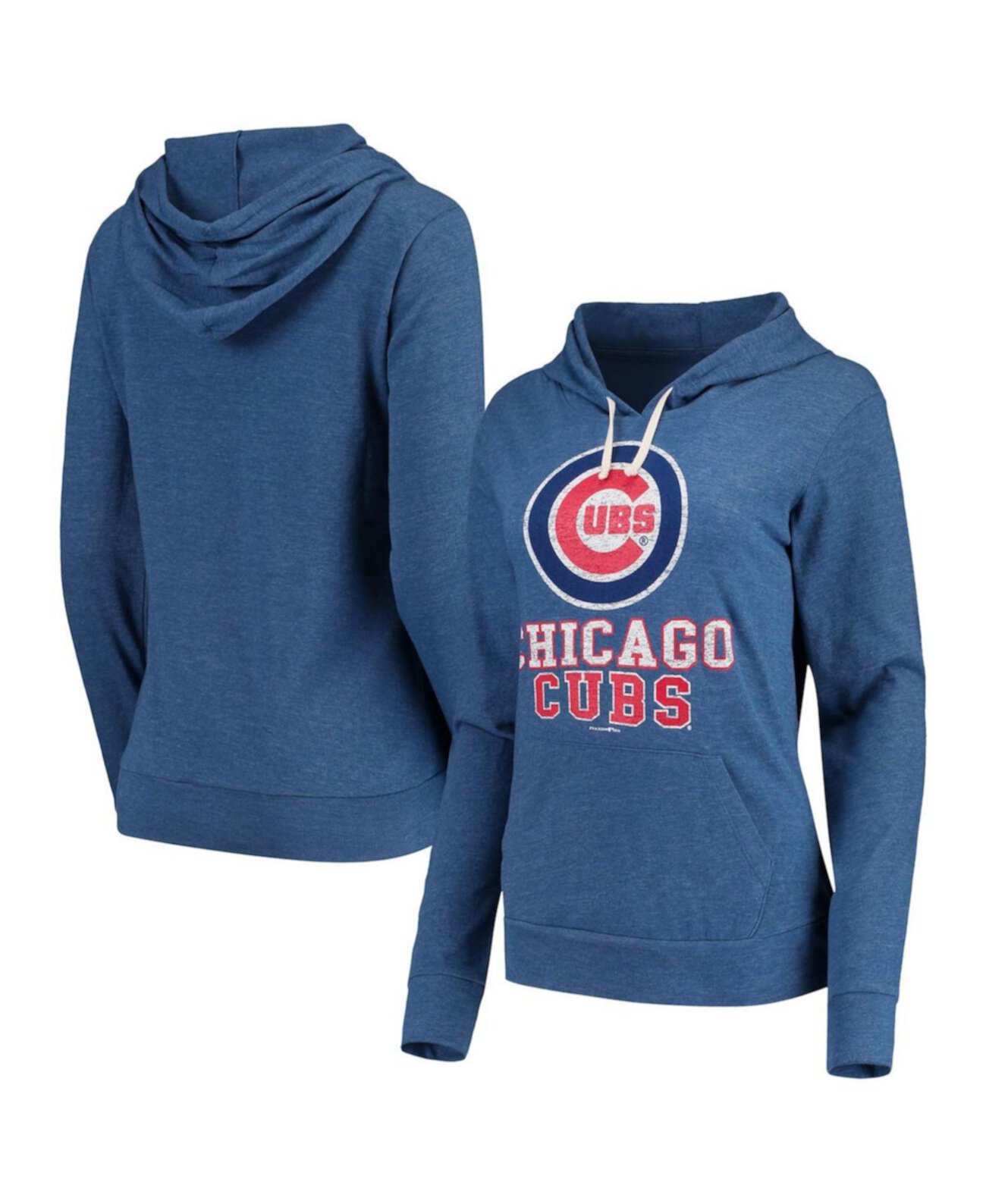 Женский пуловер с капюшоном из трикотажа Royal Chicago Cubs из трикотажа New Era