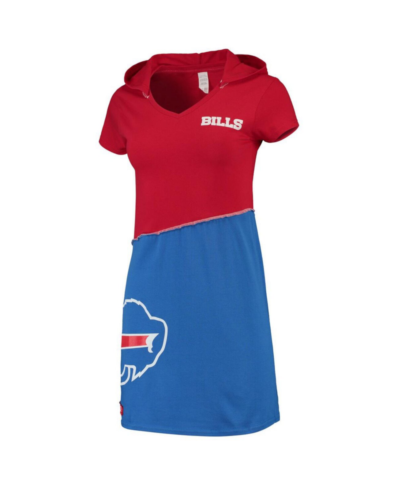 Красное женское мини-платье с капюшоном Royal Buffalo Bills Refried Apparel