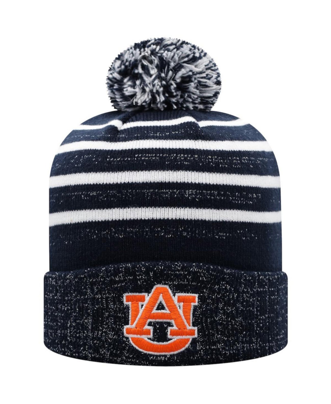 Женская зимняя шапка с отворотом в цветах Auburn Tigers, из ириски и 100% акрила Top of the World