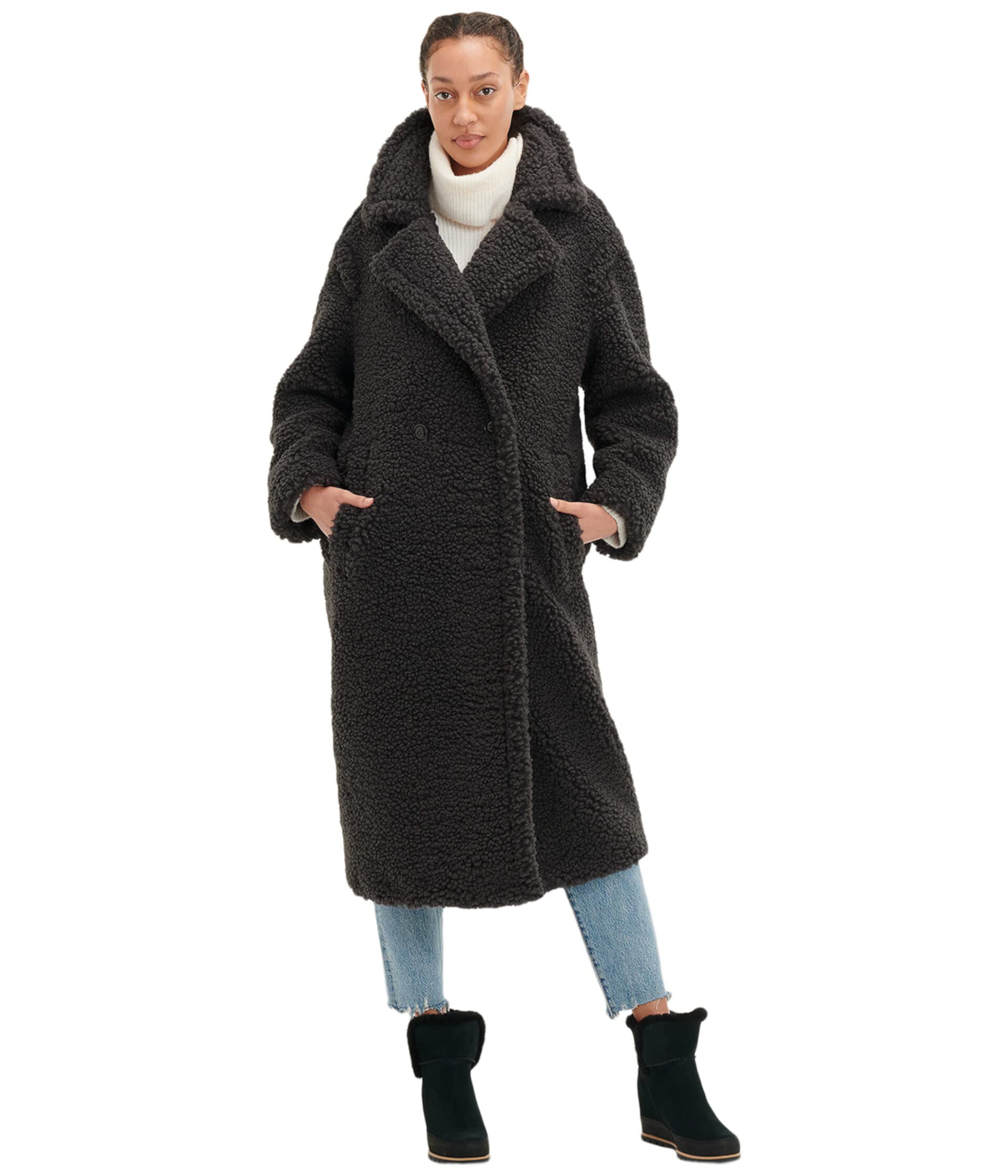 Женское Пальто Gertrude Long Teddy от UGG из Искусственного Меха UGG