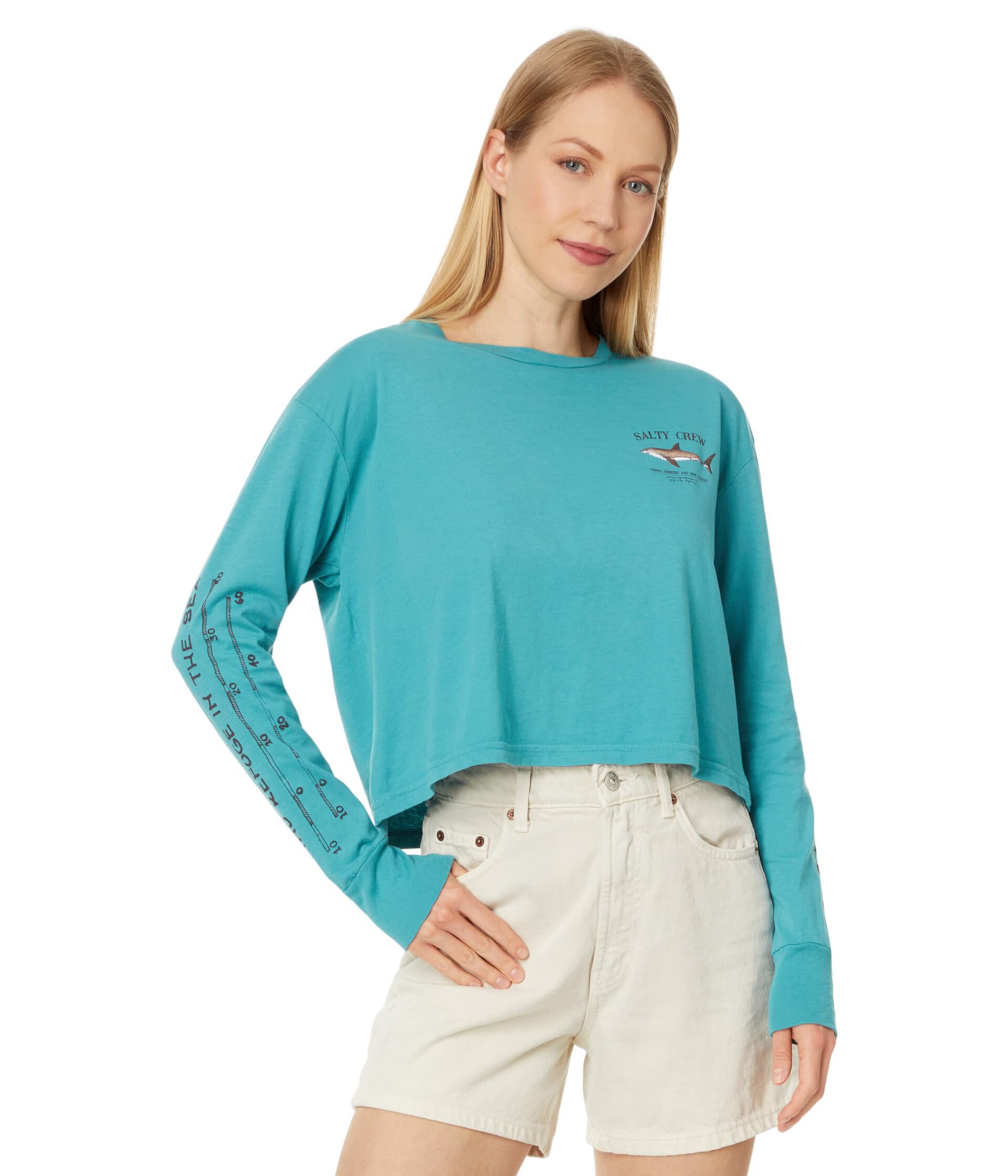 Женская Футболка Salty Crew Bruce Long Sleeve Crop Tee Salty Crew