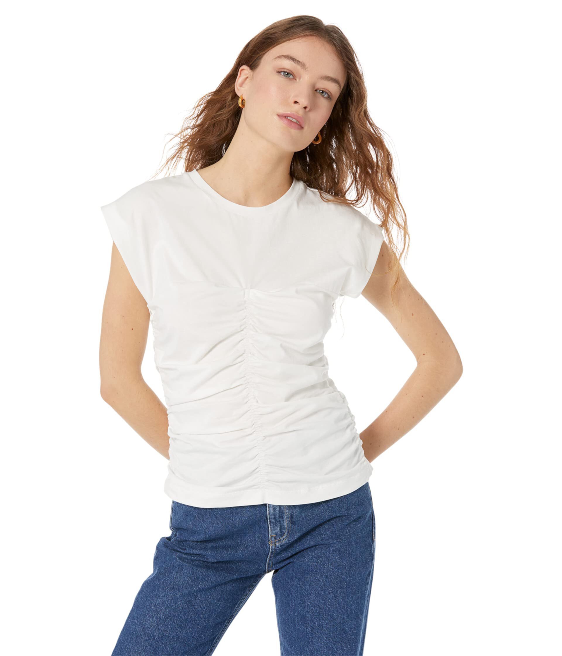 Kleinfru Ruched Front T-Shirt Mango