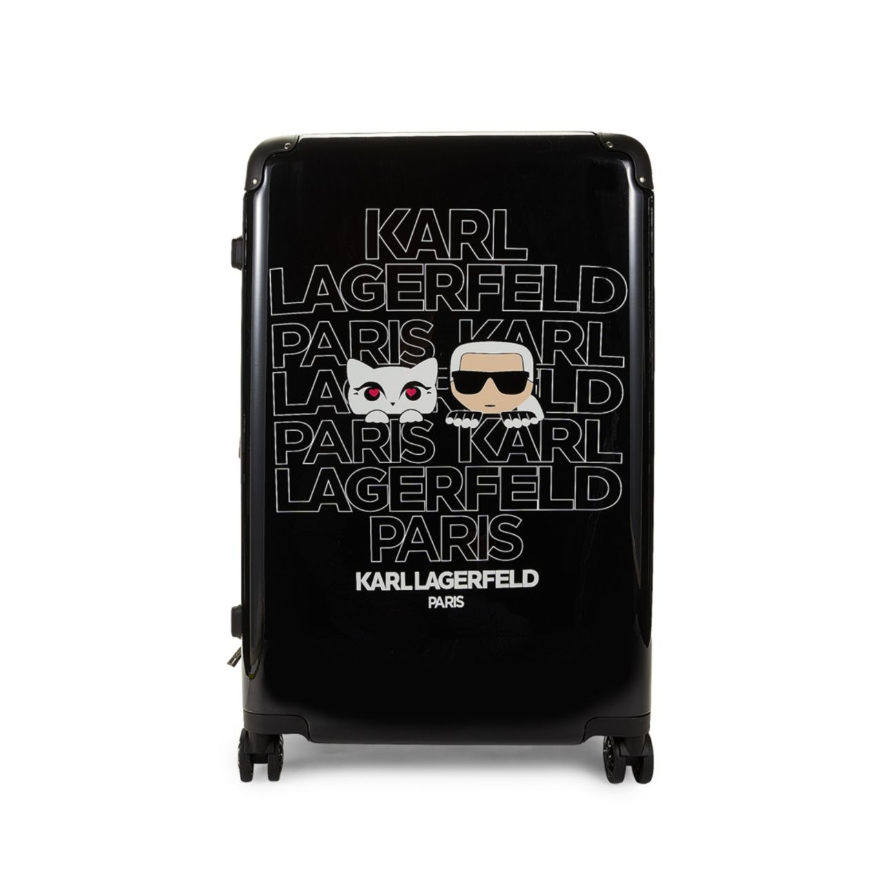 28-дюймовый чемодан-спиннер Karl Kat с жесткой стороной Karl Lagerfeld Paris