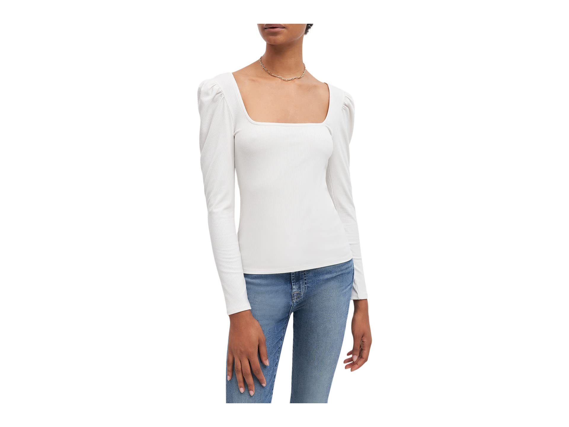 Long Sleeve Square Neck 7 For All Mankind