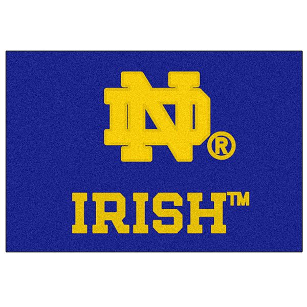 Коврик Notre Dame Fighting Irish, 48 см х 76 см, коричневый, нескользящий Fanmats