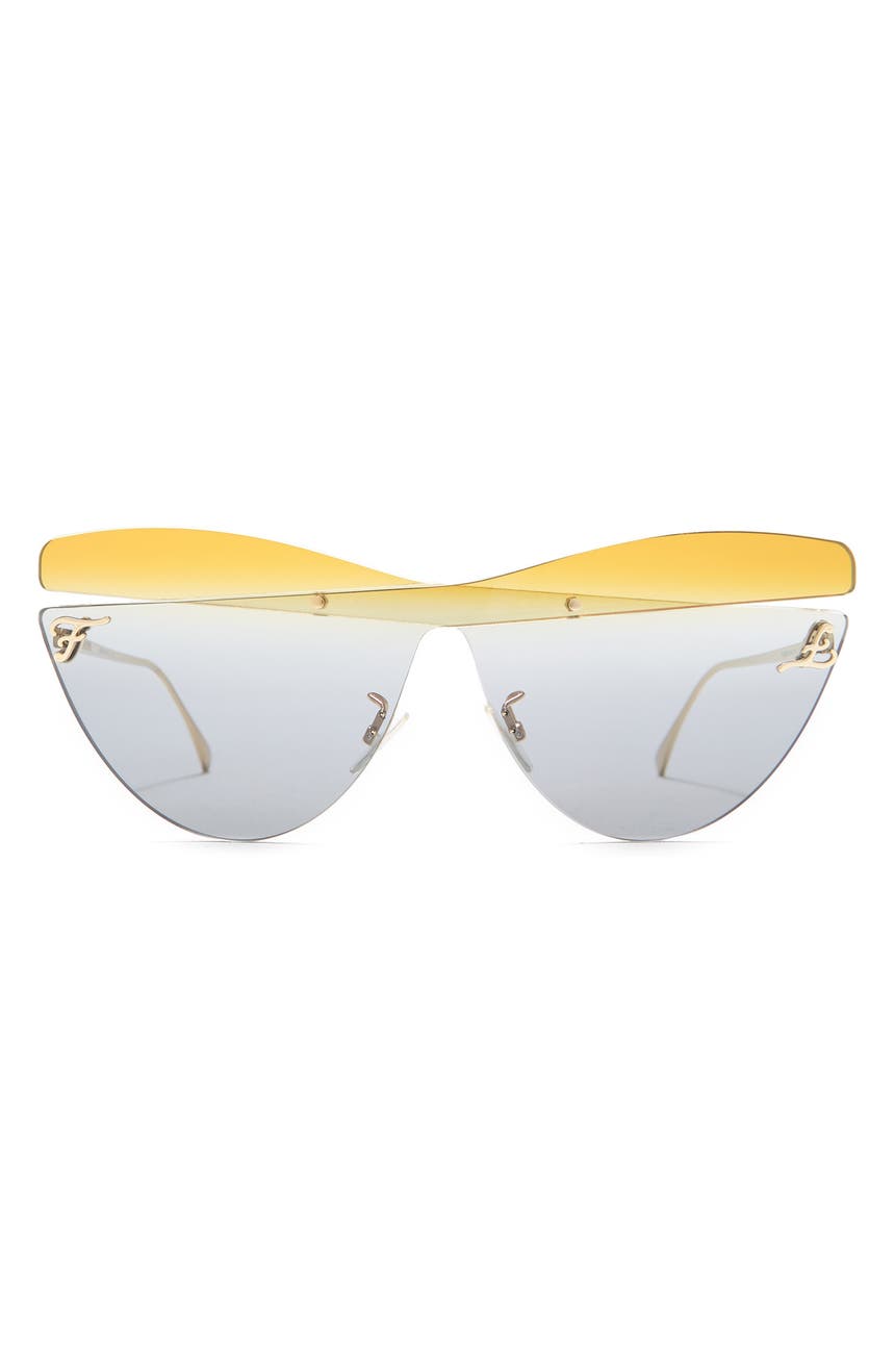 Солнцезащитные очки «кошачий глаз» 145 мм FENDI