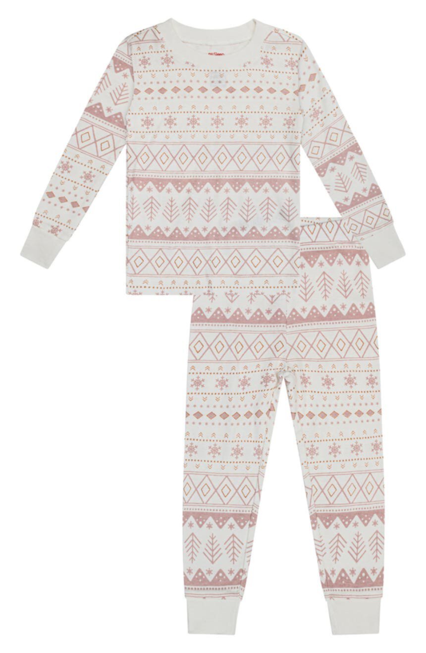 Рождественский пижамный комплект Fair Isle Petit Lem