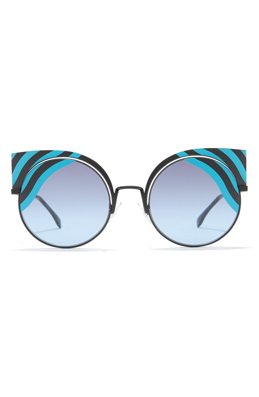Модифицированные солнцезащитные очки «кошачий глаз» 53 мм FENDI