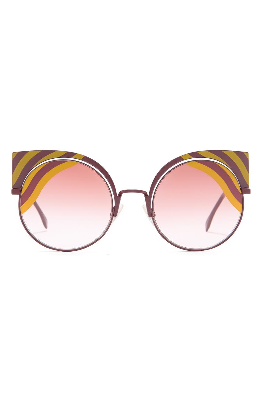 Солнцезащитные очки «кошачий глаз» 53 мм FENDI