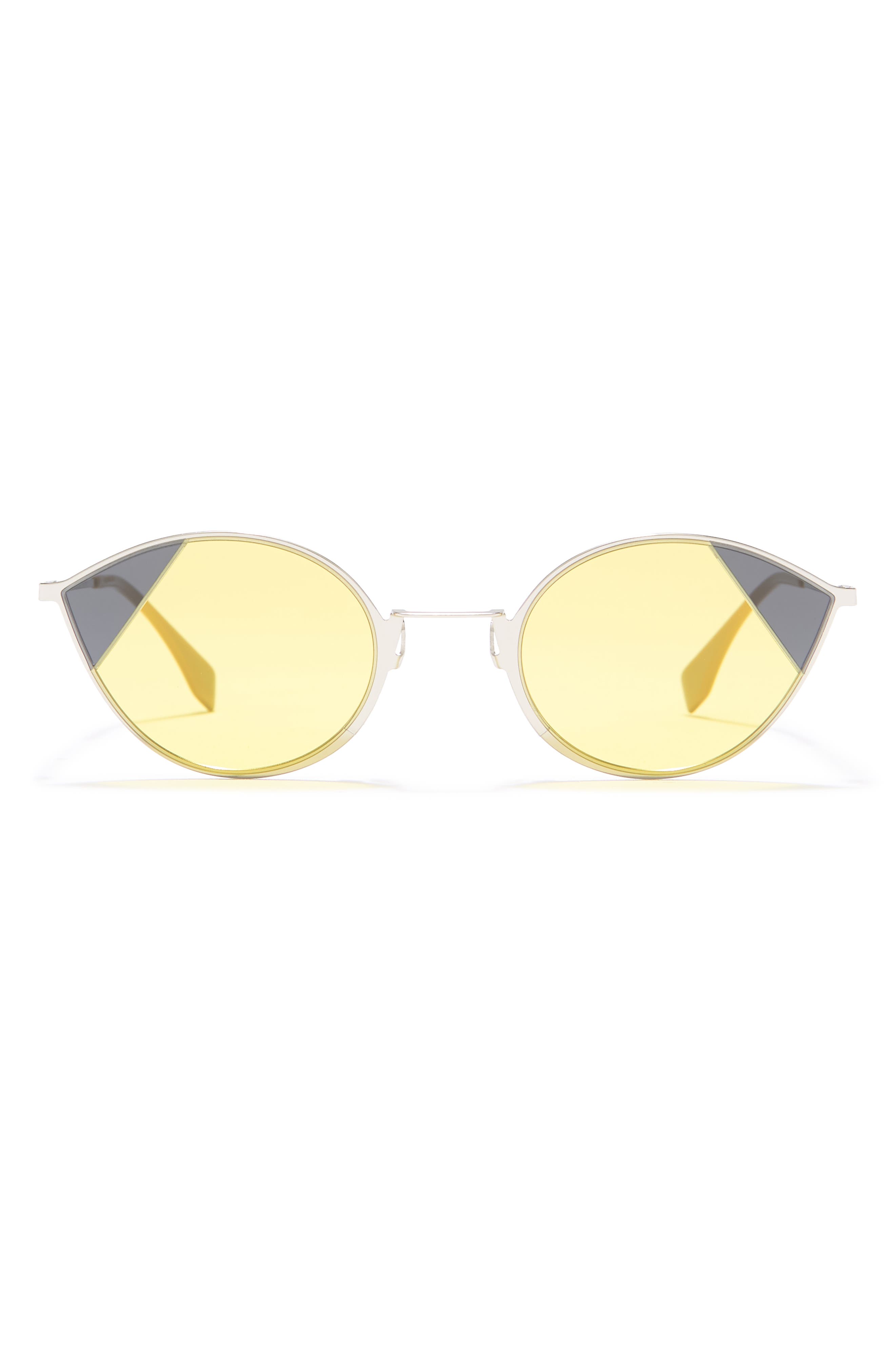 Солнцезащитные очки «кошачий глаз» 51 мм FENDI
