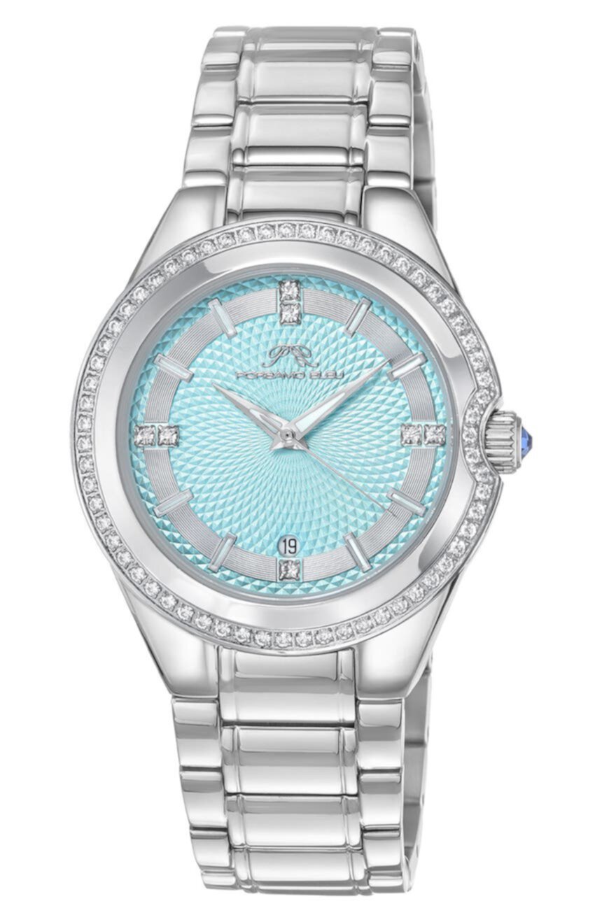 Женские роскошные часы Guilia со сменным ремешком из нержавеющей стали, 37 мм Porsamo Bleu