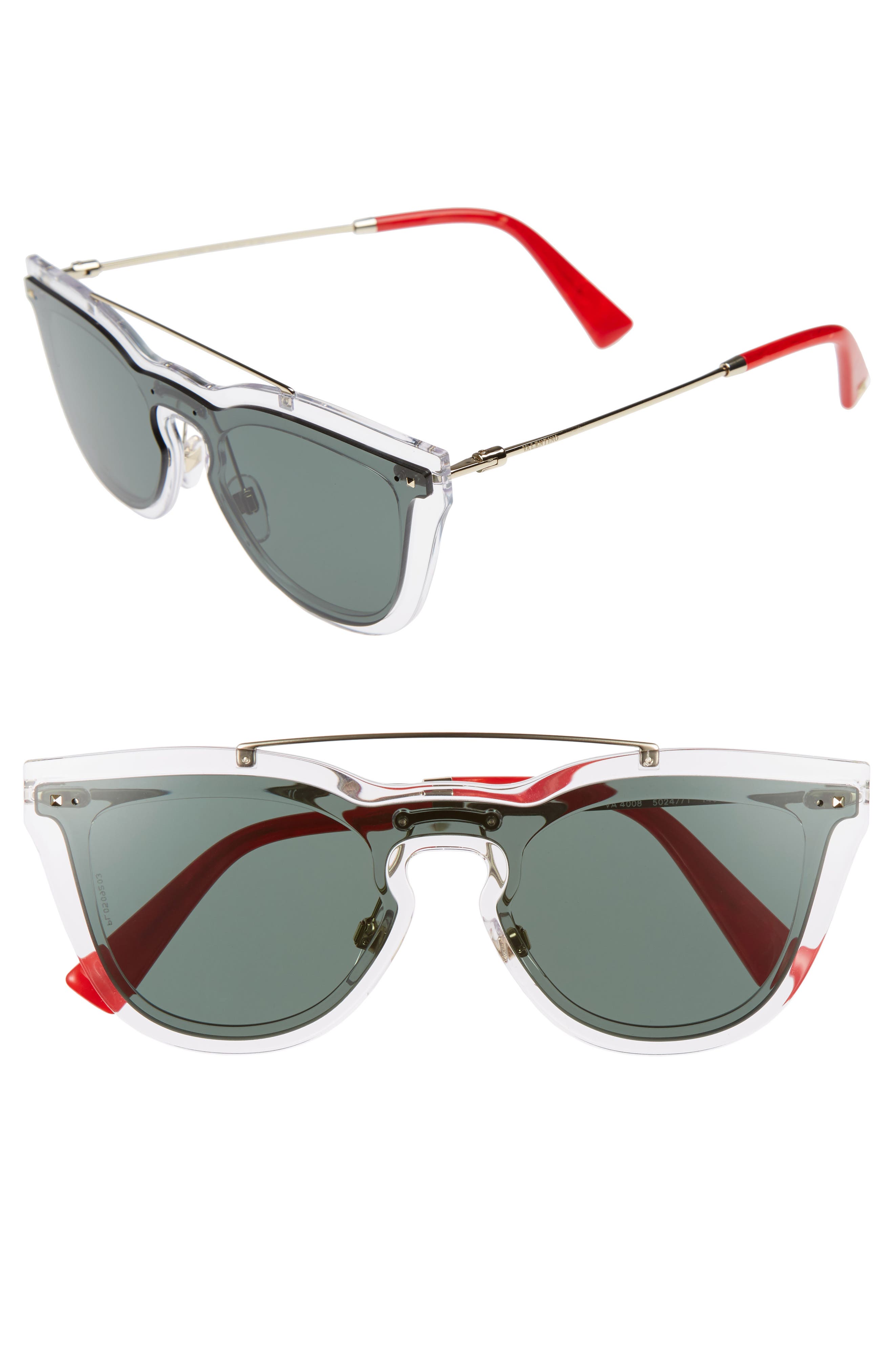 Солнцезащитные очки в стиле ретро 48 мм Valentino