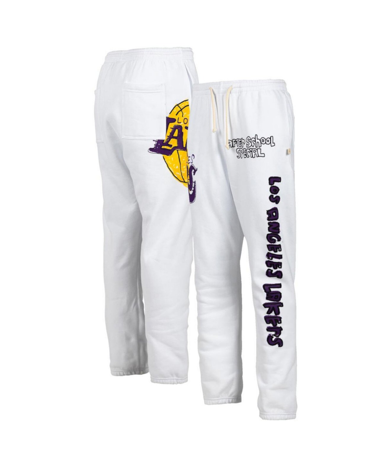 Мужские белые спортивные штаны Los Angeles Lakers After School Special