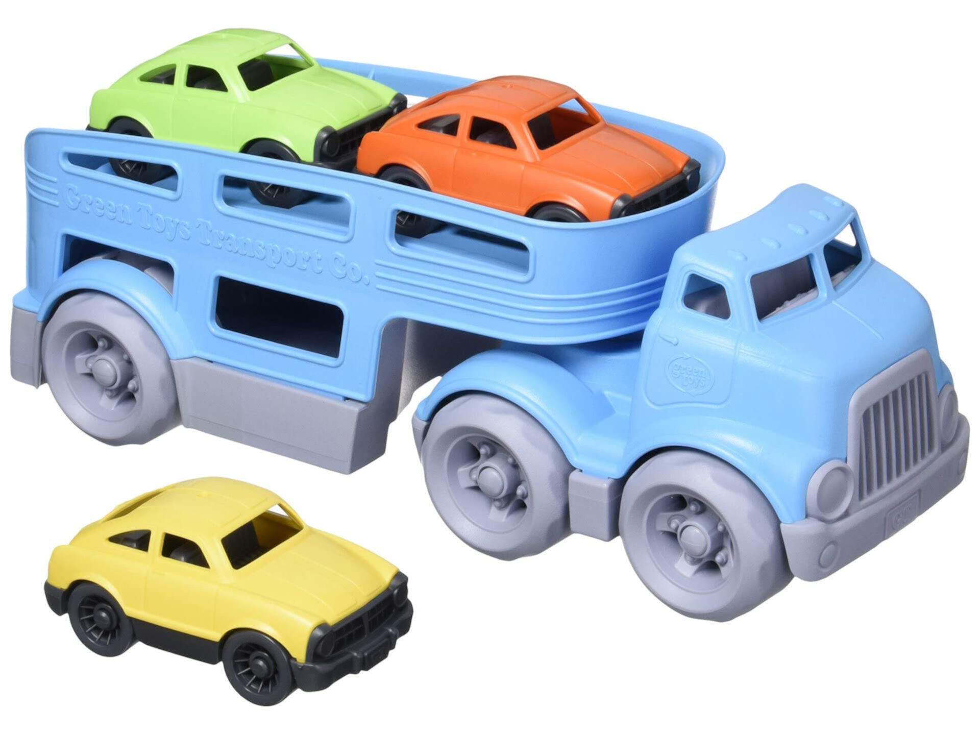 Автомобиль-перевозка Green Toys, Blue CB - ролевые игры, моторика, детские игрушечные транспортные средства. Не содержит BPA, фталатов, ПВХ. Можно мыть в посудомоечной машине, переработанный пластик, сделано в США. Green Toys