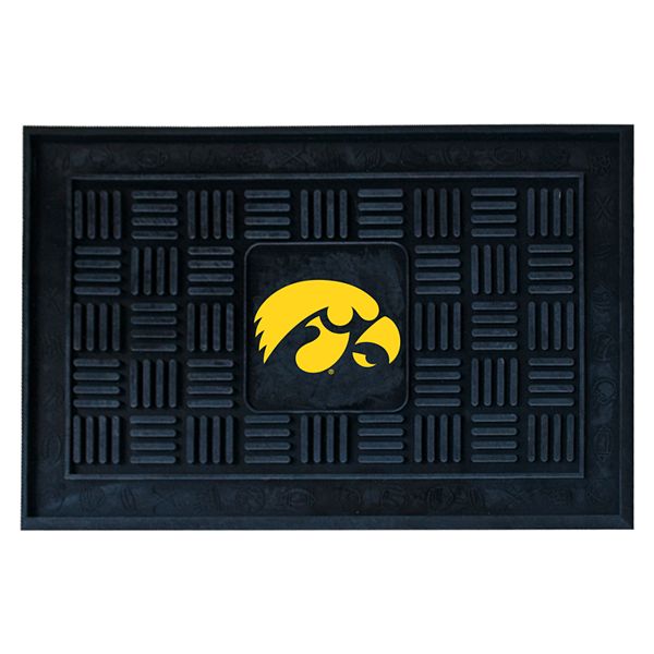 Коврик для двери Iowa Hawkeyes, 48 см x 76 см, из прочного винила, с антискользящим покрытием Fanmats