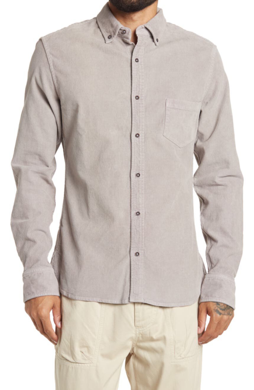 Вельветовая эластичная рубашка с длинными рукавами M.SINGER
