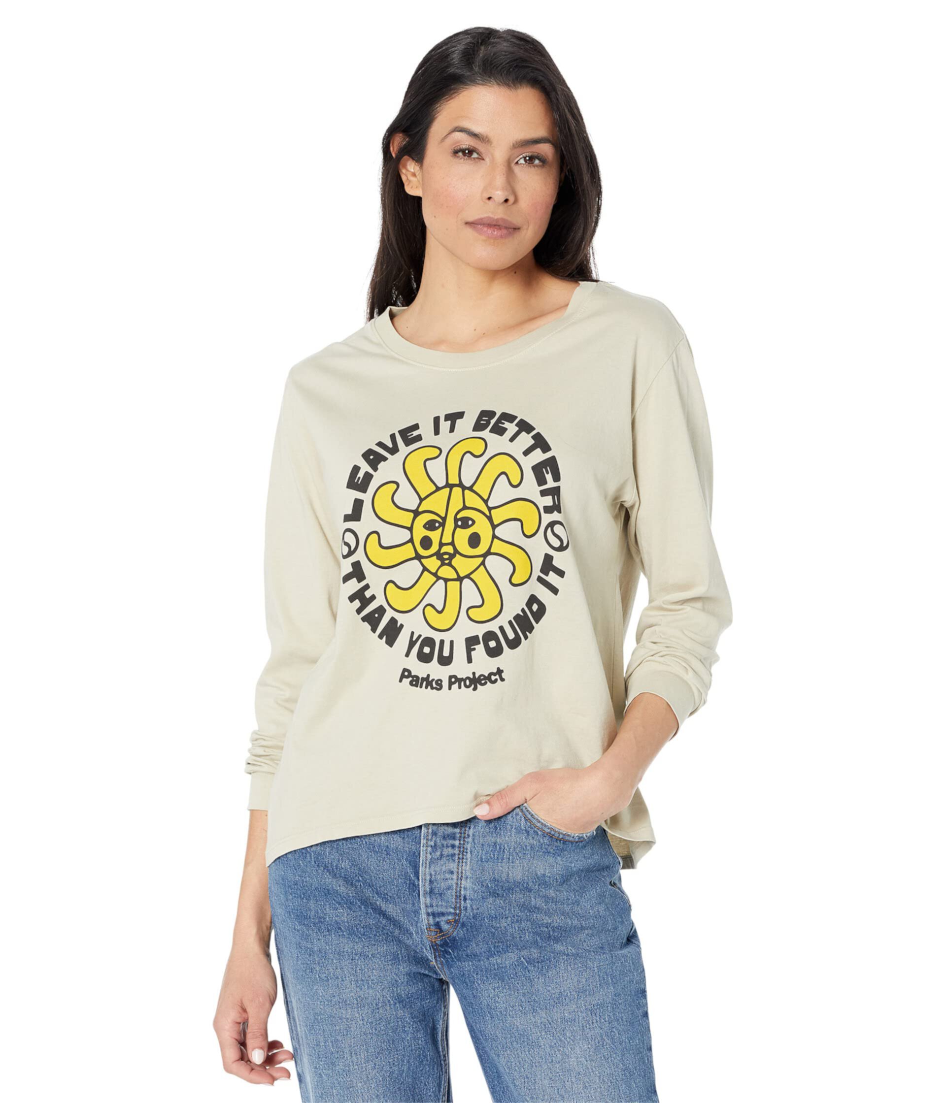 Женская Футболка Parks Project Fun Sun Long Sleeve Boxy Parks Project