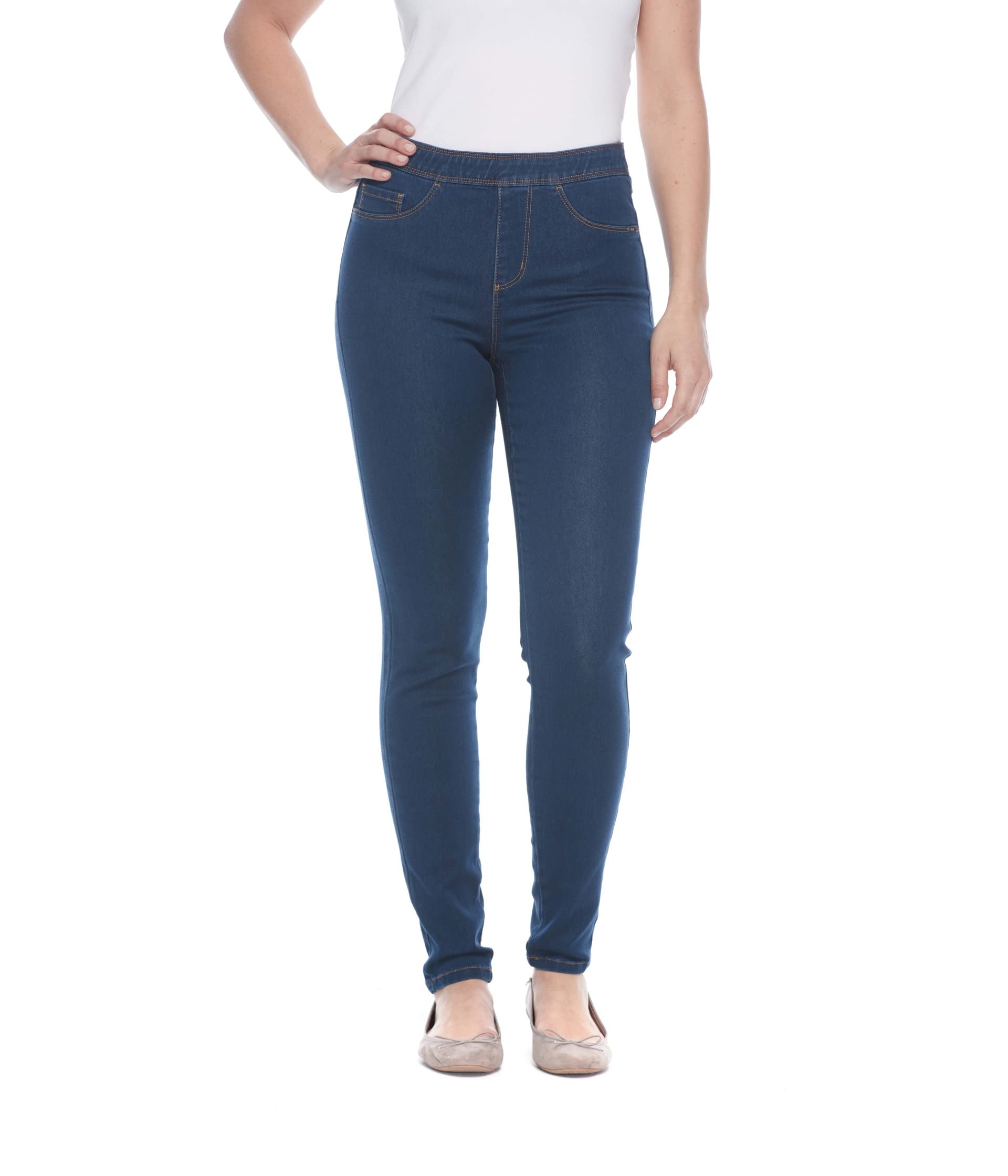Узкие брюки без застежек цвета индиго FDJ French Dressing Jeans