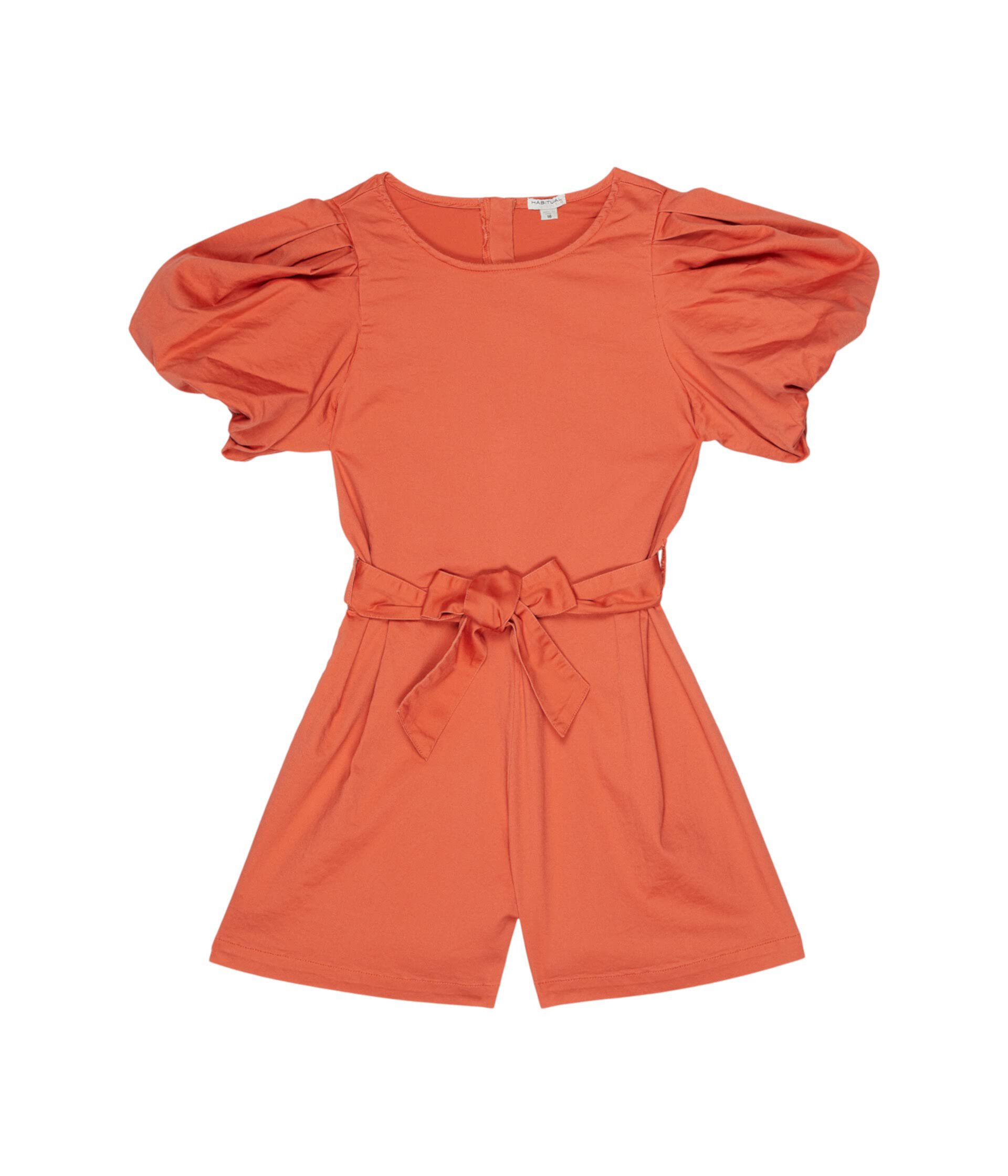 Exaggerated Puff Sleeve Romper (Big Kids) Habitual