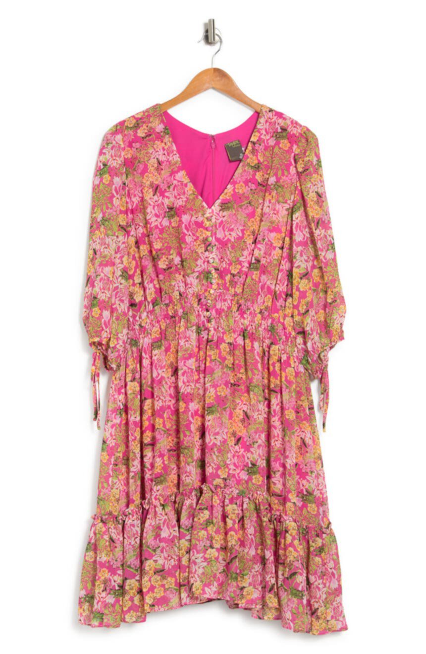Платье с присборенной талией и цветочным принтом TAYLOR DRESSES
