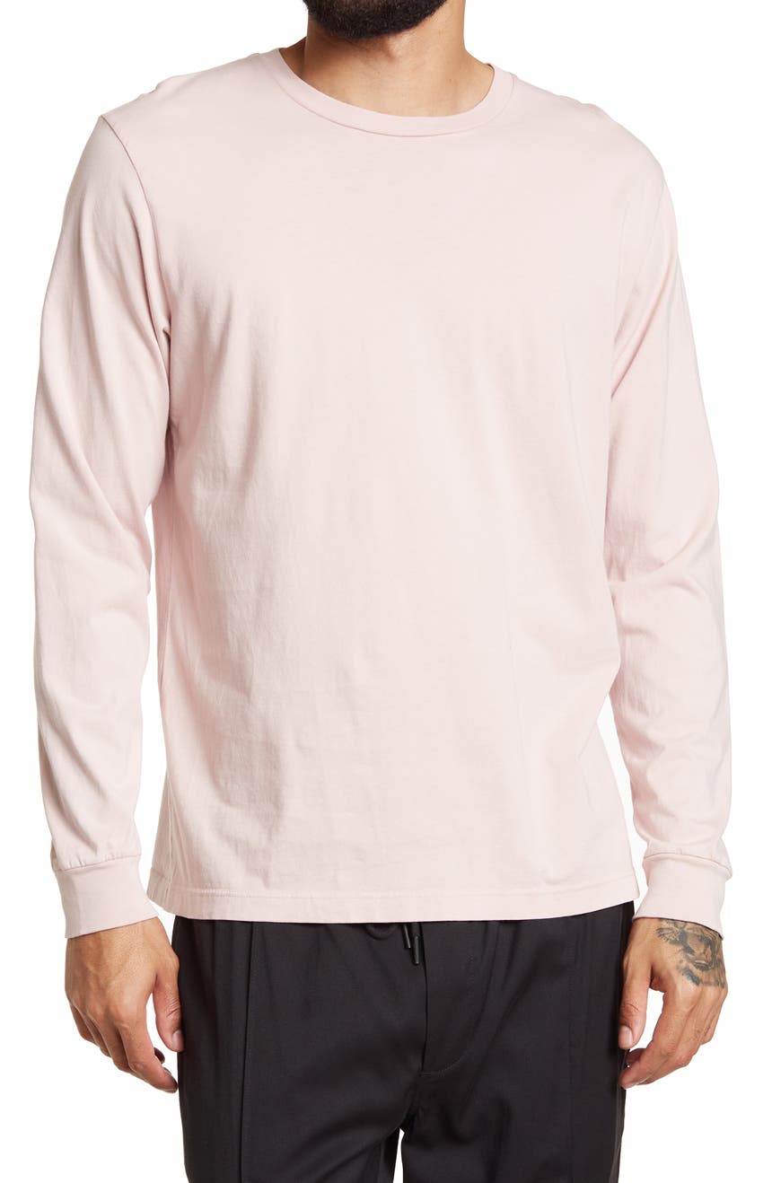Розовая футболка с длинным рукавом MAVRANS