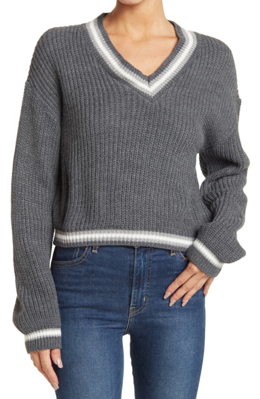Половина пуловера с V-образным вырезом Cotton Emporium
