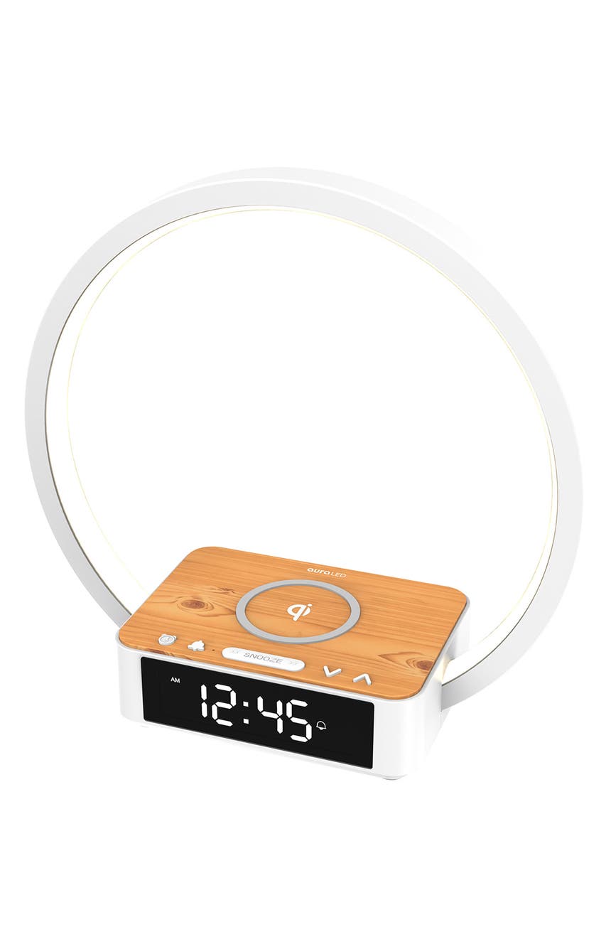 Светодиодные часы Aura Wake to Light с беспроводной зарядкой Tzumi
