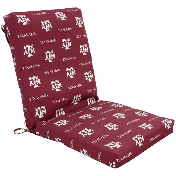 Комплект из 2-х подушек для стульев Texas A&M Aggies, 117x51x8 см, светостойкие и погодоустойчивые College Covers