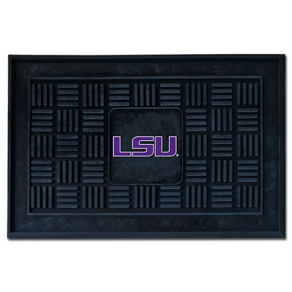 Прочный виниловый входной коврик LSU Tigers, 48 см x 76 см, текстурированный дизайн Fanmats