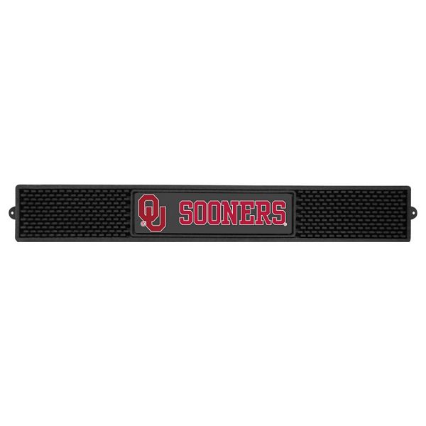 Коврик для напитков с логотипом Oklahoma Sooners, 3,5 х 61 см, резиновый, простой в уходе Fanmats