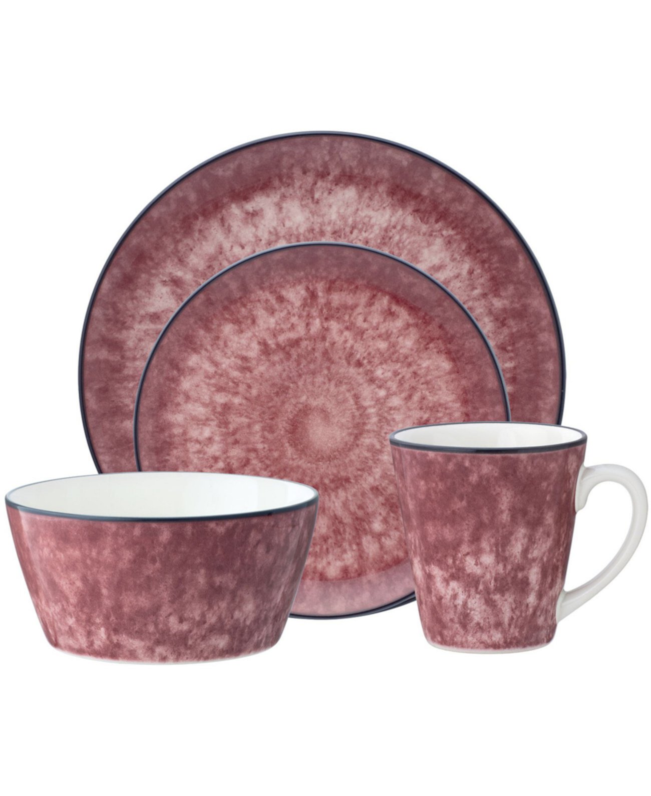 Colorkraft Essence Garnet 4 Piece Coupe Place Setting Noritake