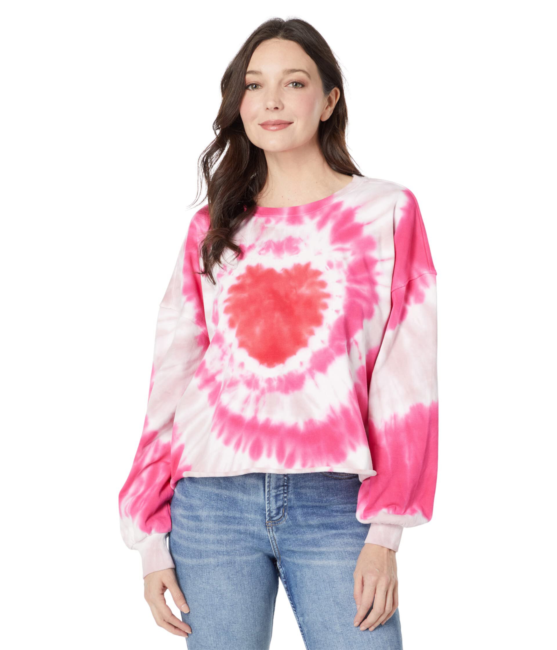 Женский Пуловер WILDFOX Heartfelt Emotion Tie-Dye WILDFOX