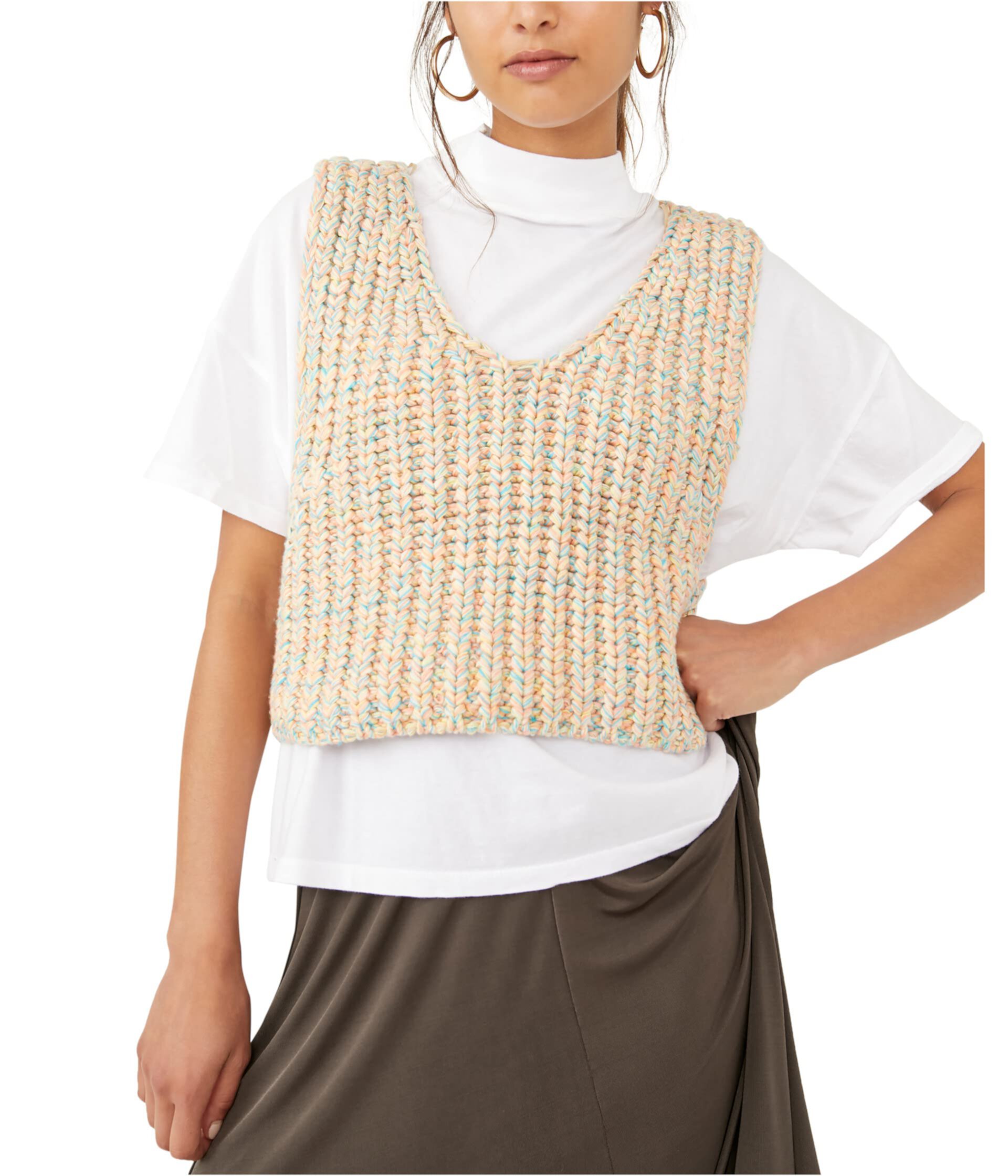 Hoopla Sweater Vest Free People