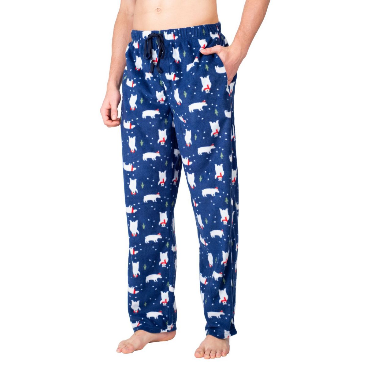 Мужские флисовые пижамные штаны SLEEPHRO Polar Bear SLEEPHERO