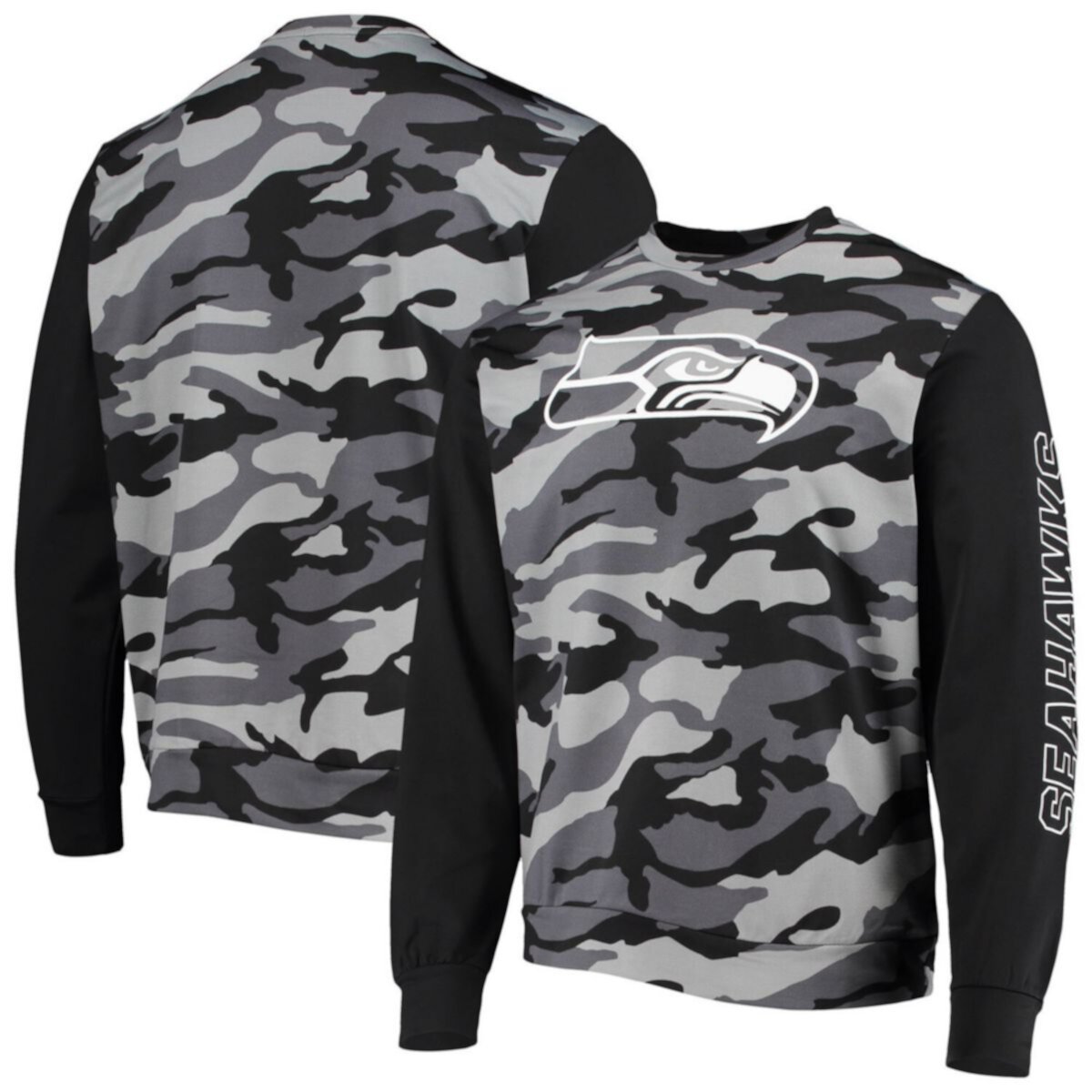 Мужская Футболка FOCO Seattle Seahawks Camo с Длинным Рукавом FOCO