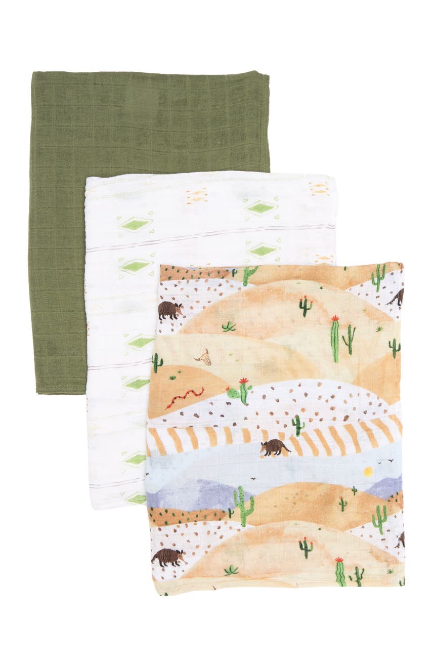 Хлопковое муслиновое пеленальное одеяло - набор из 3 шт. Little Unicorn
