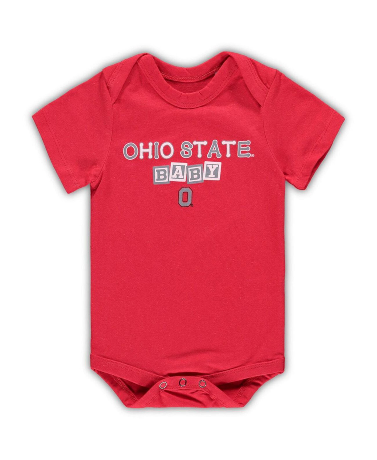 Боди Scarlet Ohio State Buckeyes Baby Block Otis для новорожденных мальчиков и девочек Garb