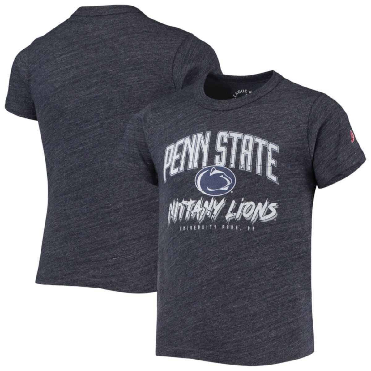 Футболка Youth League Collegiate Wear цвета темно-синего цвета Penn State Nittany Lions Victory Falls Tri-Blend Unbranded